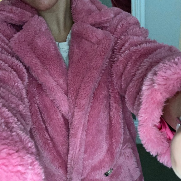 Storets Hot Pink Faux Fur Coat - Picture 2 of 5